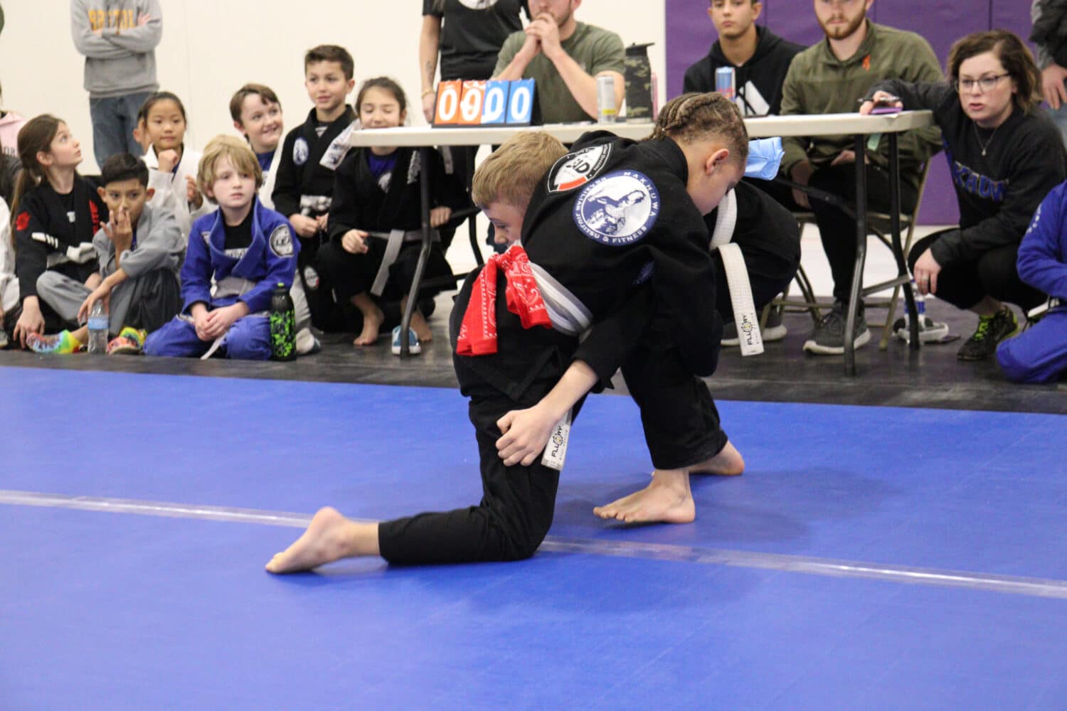 Image from Kids Jiujitsu tournament held at Mukhua Brazilian JiuJitsu in Stephenville, TX