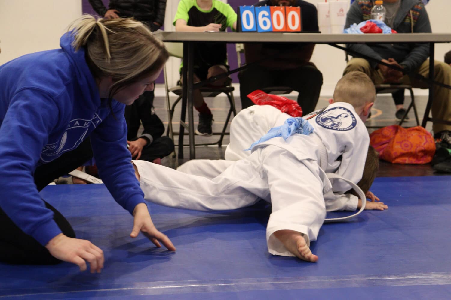 Image from Kids Jiujitsu tournament held at Mukhua Brazilian JiuJitsu in Stephenville, TX